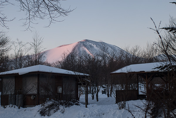 朝の浅間山